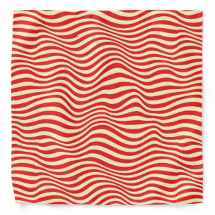 Striped background bandana