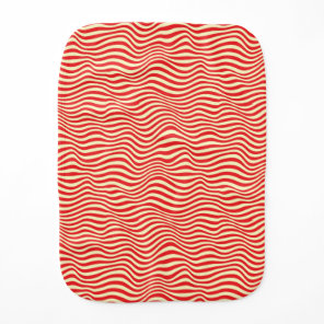 Striped background burp cloth