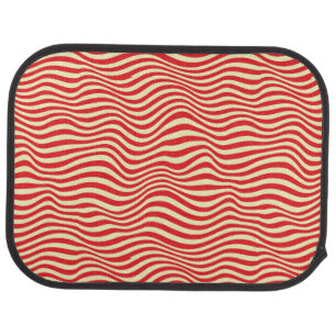 Striped background car mat