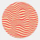 Striped background classic round sticker | Zazzle