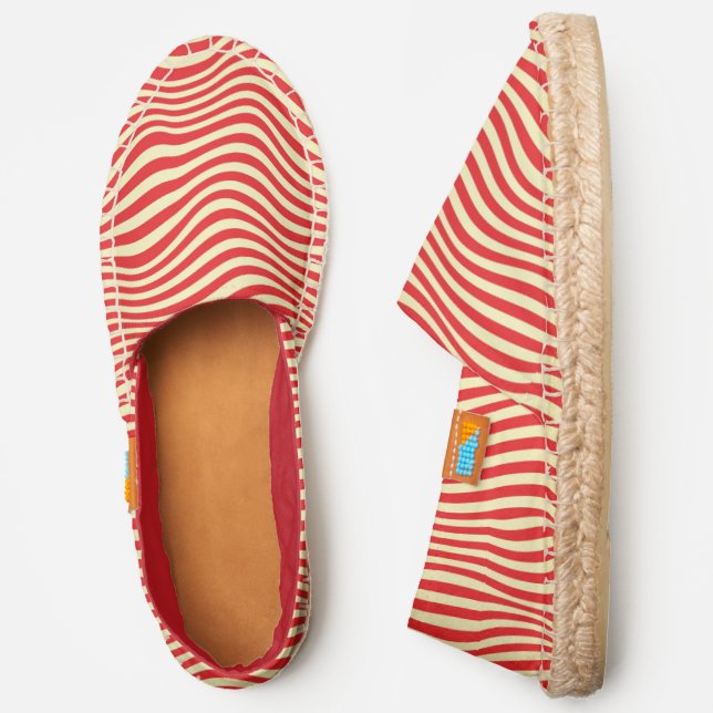 Striped background espadrilles (Side)