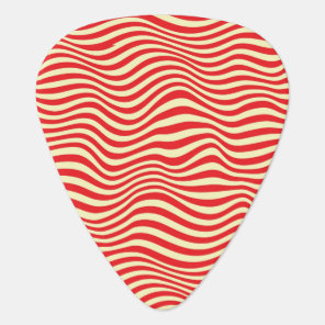 Striped background guitar pick