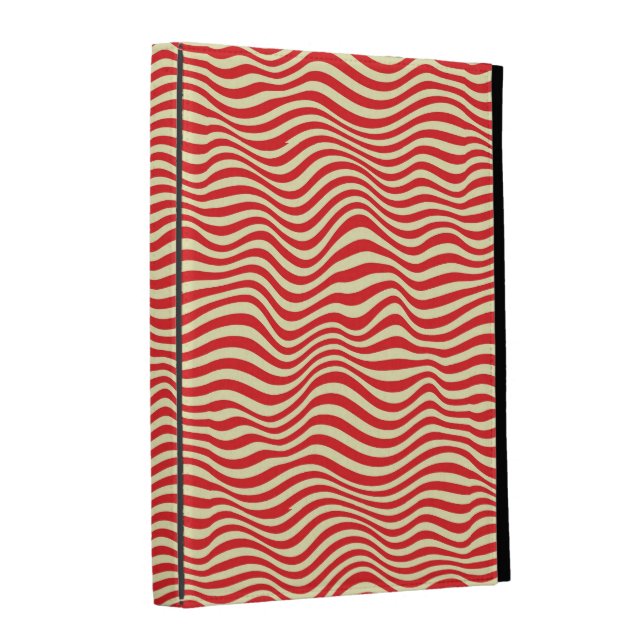 Striped background iPad case (Front Spine)
