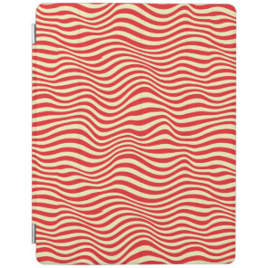 Striped background iPad smart cover