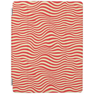 Striped background iPad smart cover