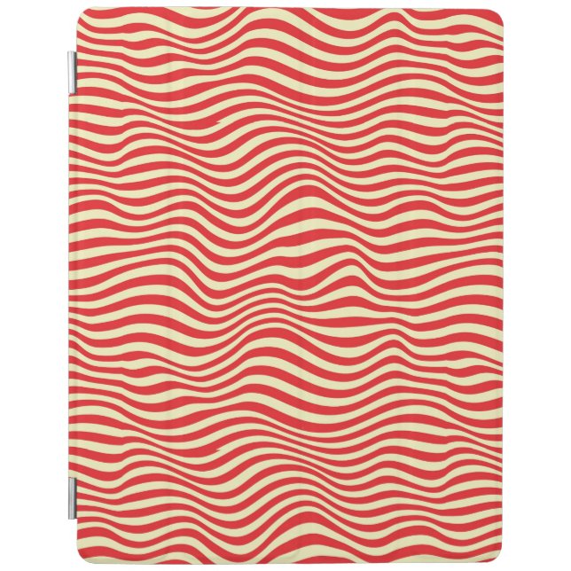 Striped background iPad smart cover (Front)