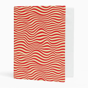 Striped background mini binder