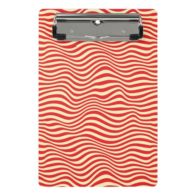 Striped background mini clipboard (Front)