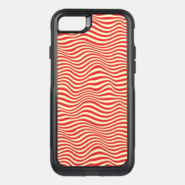 Striped background otterbox iPhone case (Back)