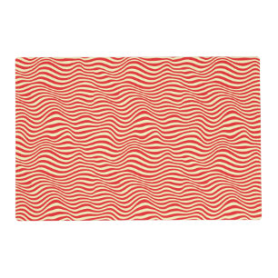 Striped background placemat
