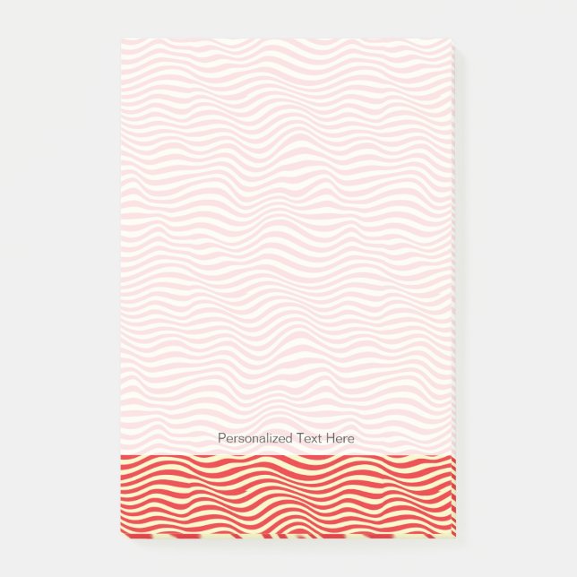 Striped background post-it notes (Front)