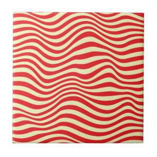 Striped background tile