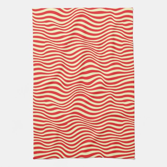 Striped background towel (Vertical)