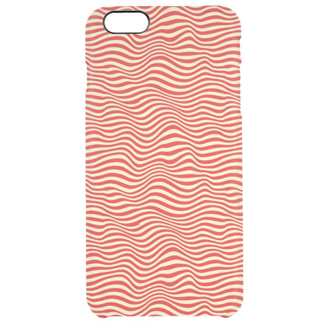 Striped background uncommon iPhone case (Back)