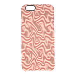 Striped background clear iPhone 6/6S case