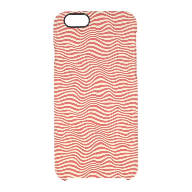 Striped background uncommon iPhone case (Back)