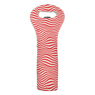 Striped background wine bag