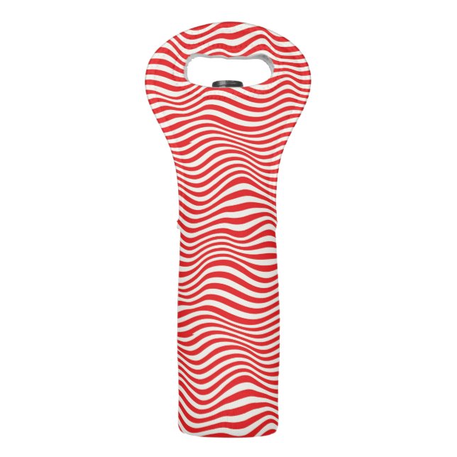 Striped background wine bag (Front)