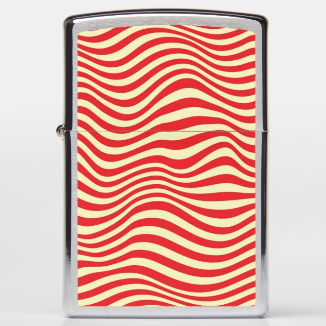 Striped background zippo lighter (Front)
