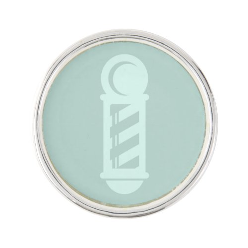 Striped Barbers Pole Barbershop Salon CUSTOM COLOR Lapel Pin