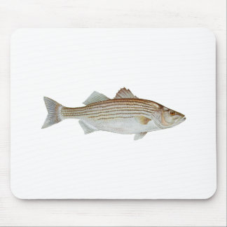Striped Bass Art Mouse Pad