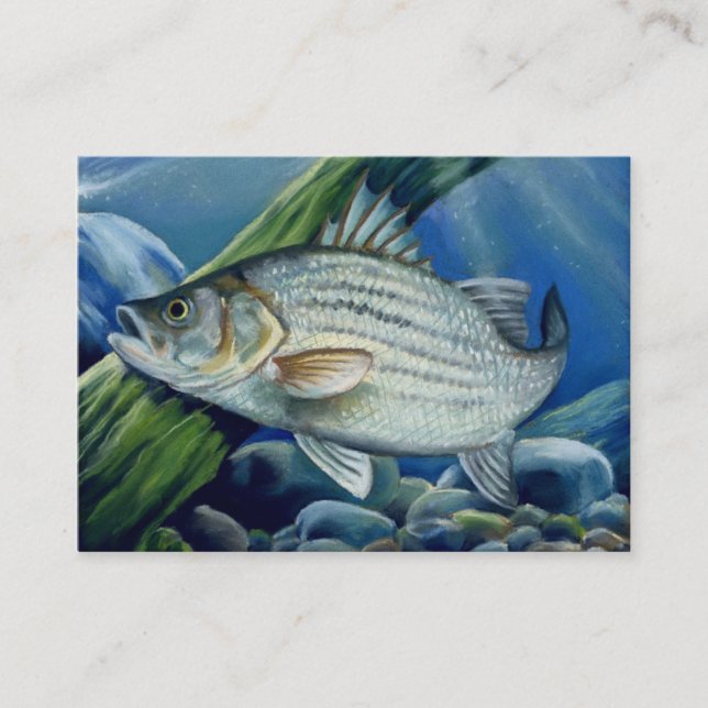 STRIPED BASS Business Card Template (Front)