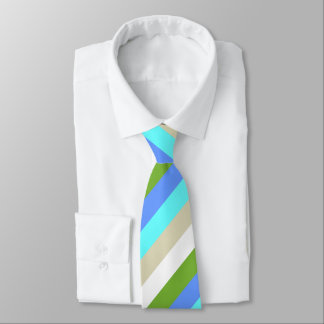 Striped Beach Colors of Sint Maarten Neck Tie