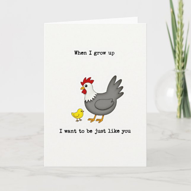 Striped Birds Admiration Card (Front)