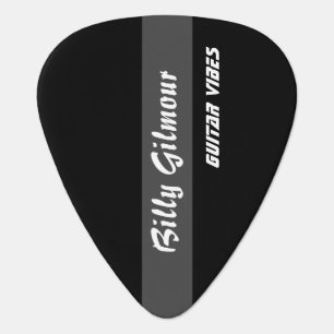 striped black create your own guitar pick