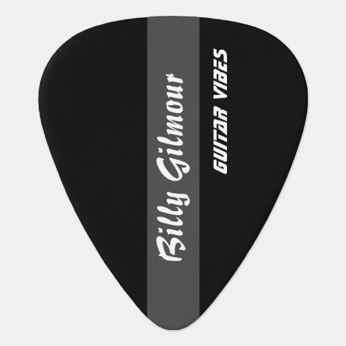 striped black create your own  guitar pick