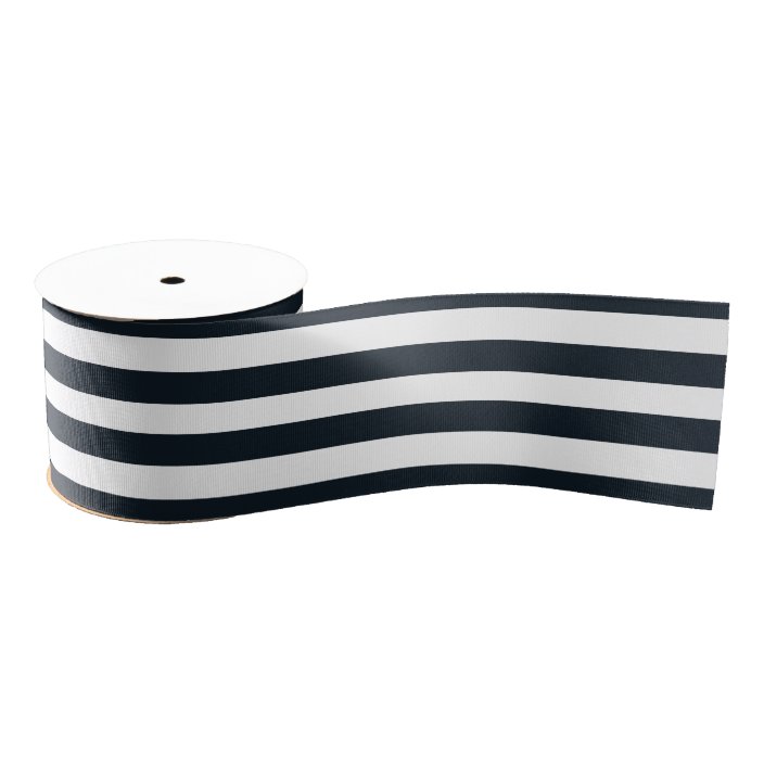 black and white grosgrain ribbon