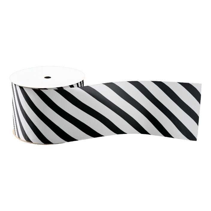 black and white grosgrain ribbon