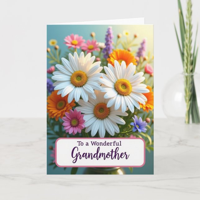 Striped Bloom Appreciation Card (Front)