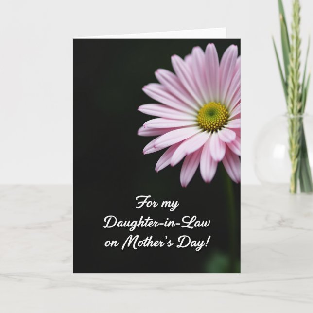 Striped Bloom Mother In Law Card (Front)