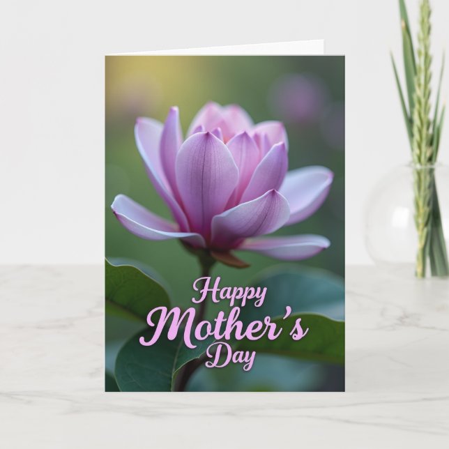 Striped Bloom Seasonal Card (Front)