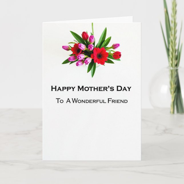 Striped Blooms Friend Card (Front)