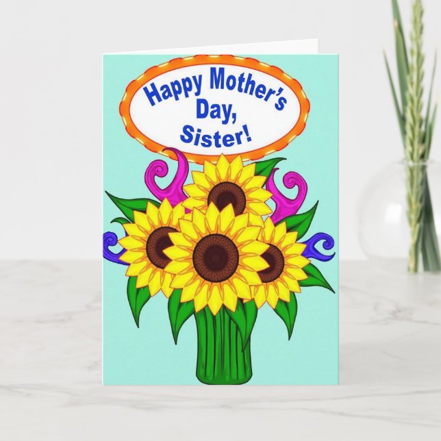 Striped Blooms Greeting Card (Front)