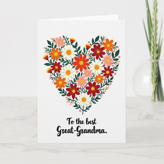 Striped Blossom Affection Card (Front)