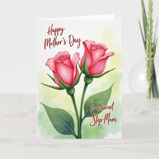 Striped Blossom Appreciation Card (Front)