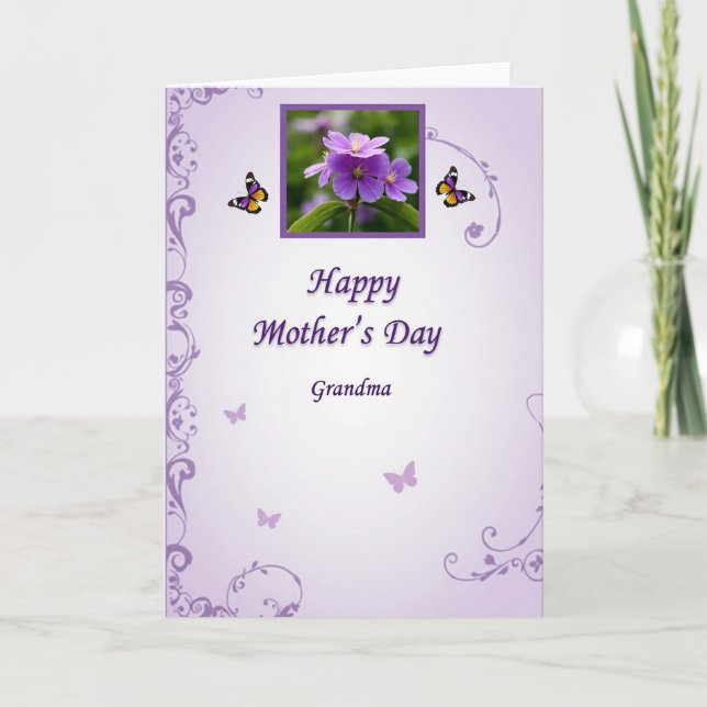 Striped Blossom Family Card (Front)