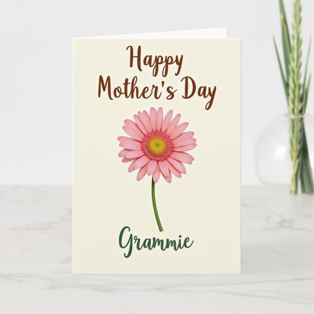 Striped Blossom Heartfelt Card (Front)