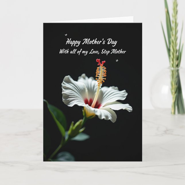 Striped Blossom Love You Card (Front)