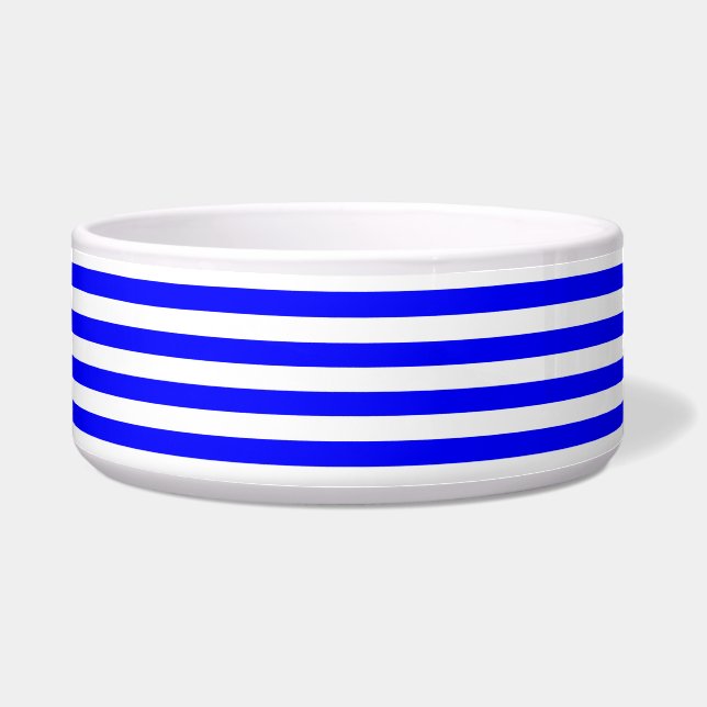 Striped Blue Bowl (Front)