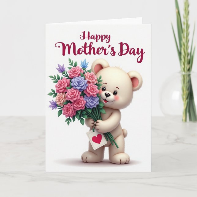 Striped Bouquet Special Card (Front)