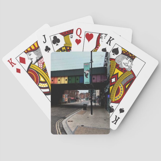 Striped bridge  poker cards (Back)