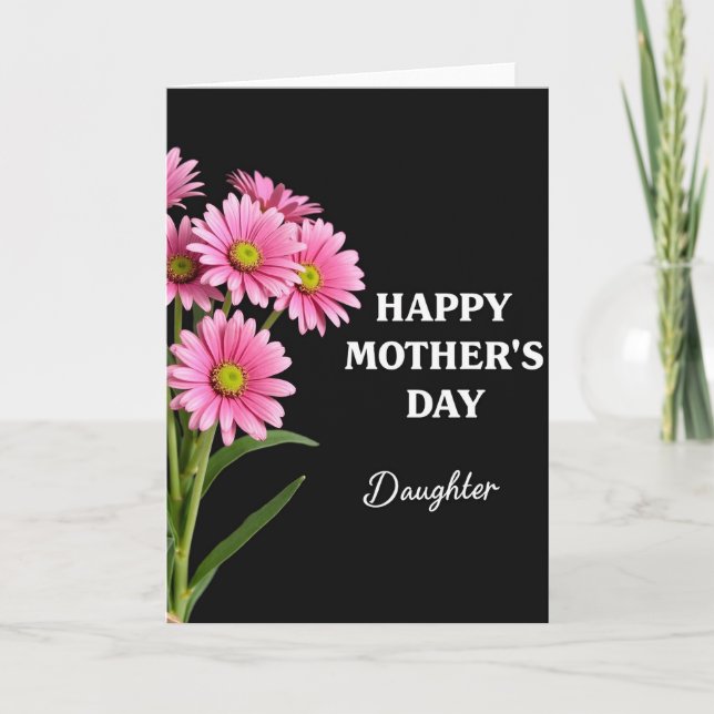 Striped Bright Bloom Mothers Day Card (Front)