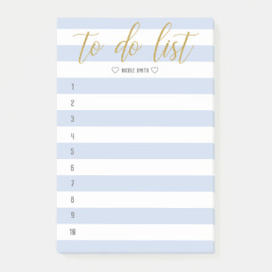 Striped Brush Lettered To Do List Post-it Notes