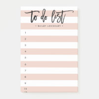 Striped Brush Lettered To-Do List Post-it Notes
