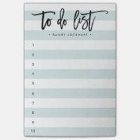 Striped Brush Lettered To-Do List Post-it Notes