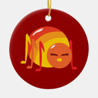 Striped Bug Ceramic Ornament